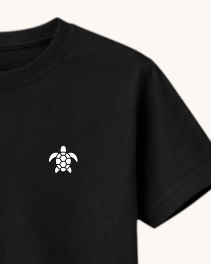 #Skildpadden – Logo i hvid